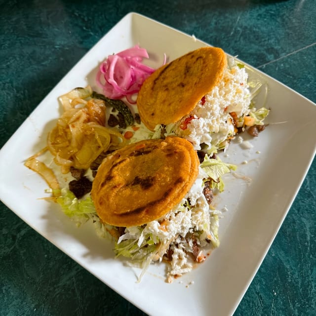 Chicken Gorditas (Stuffed Corn Pockets).