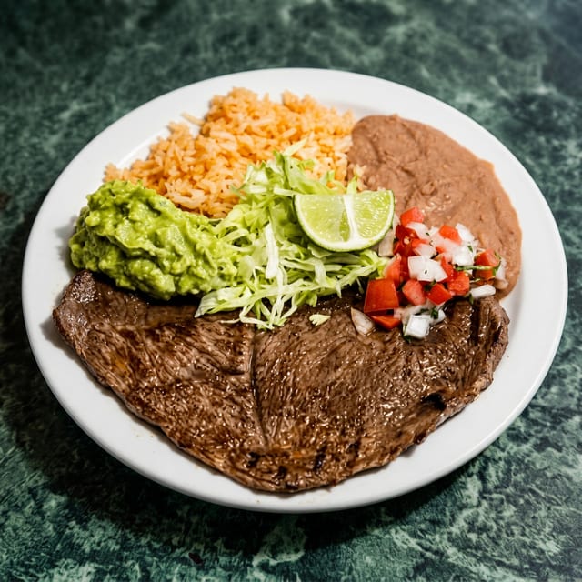 Carne Asada Plate (Grilled Steak).