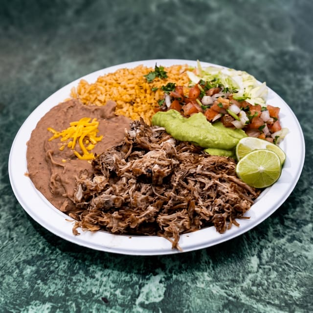 Carnitas Plate (Braised Pork).