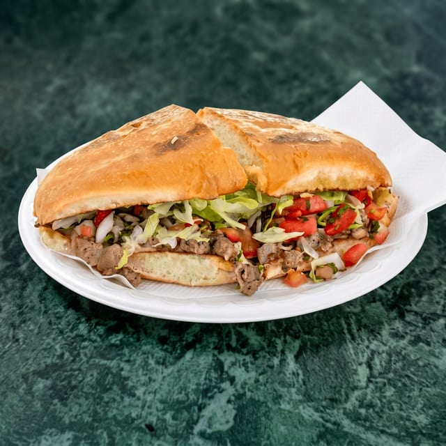 Torta Carne Asada (Grilled Steak Sandwich).